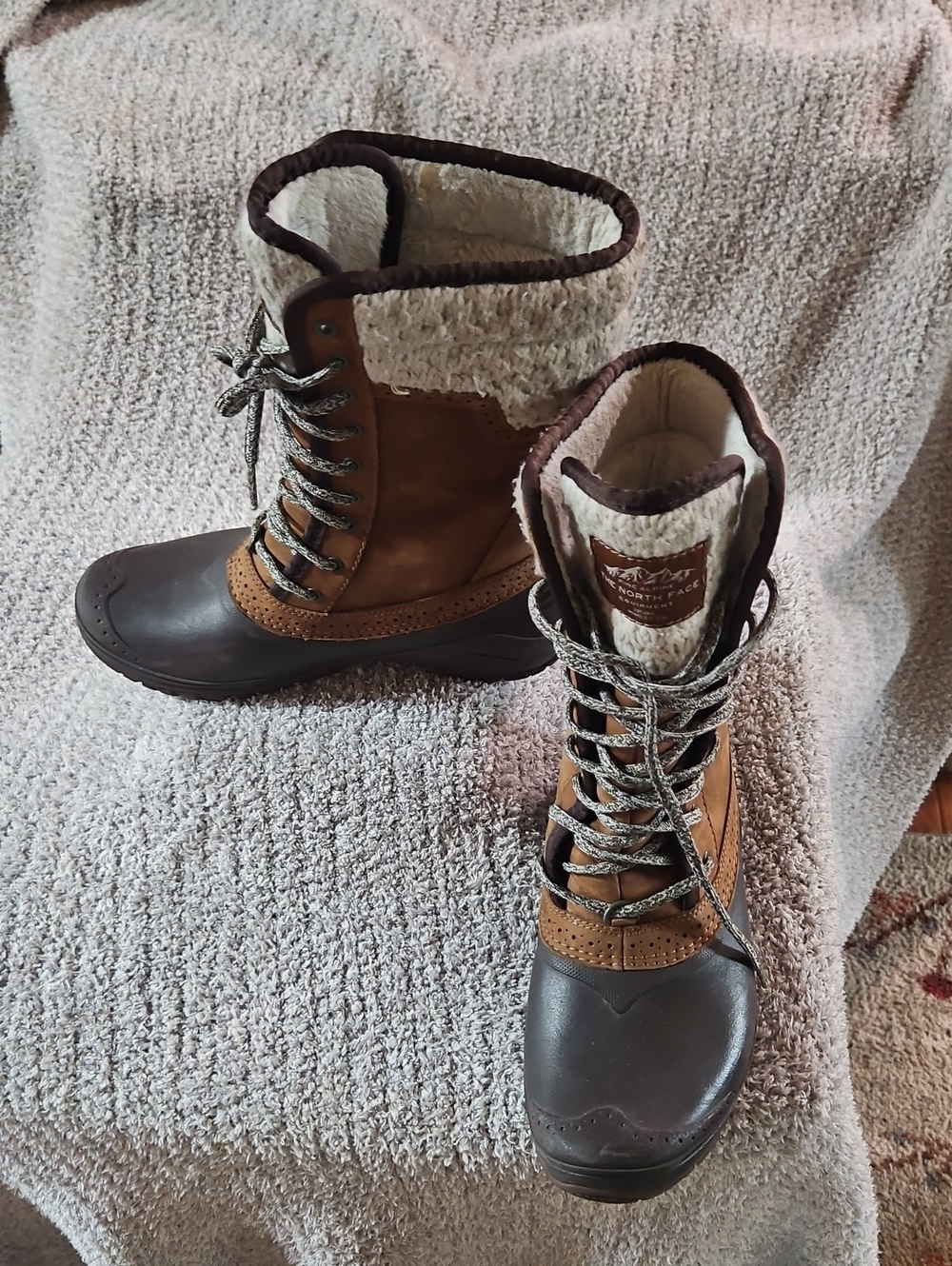 The North Face Women Shellista II Mid Waterproof Snow Boots BROWN